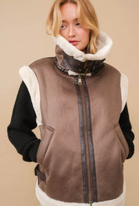 Marisa Faux Leather Vest