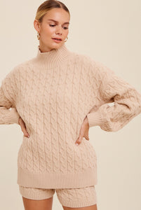 Cable Knit Sweater Sets