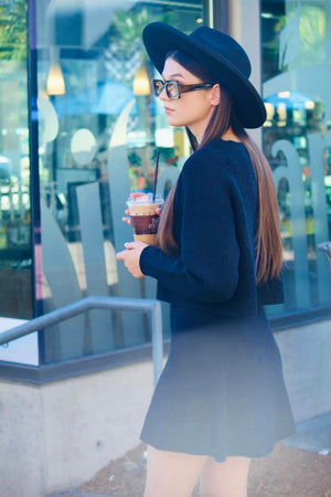 SWEATER KNIT TOP AND SKIRT SET