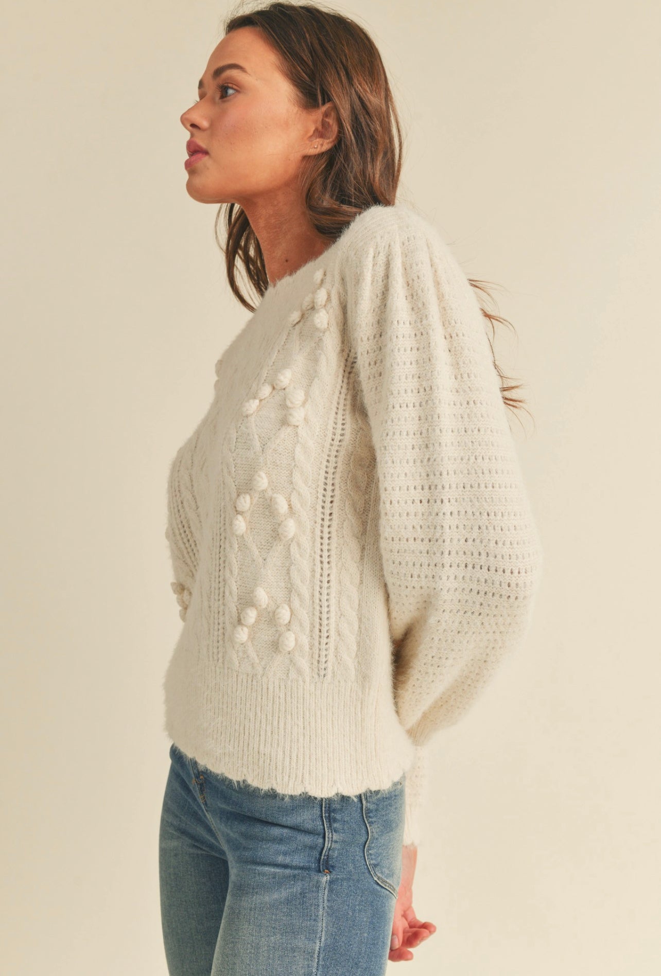 Pom Pom Knit Sweater