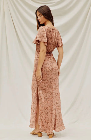 Go Get Em Flutter Sleeve Maxi Dress