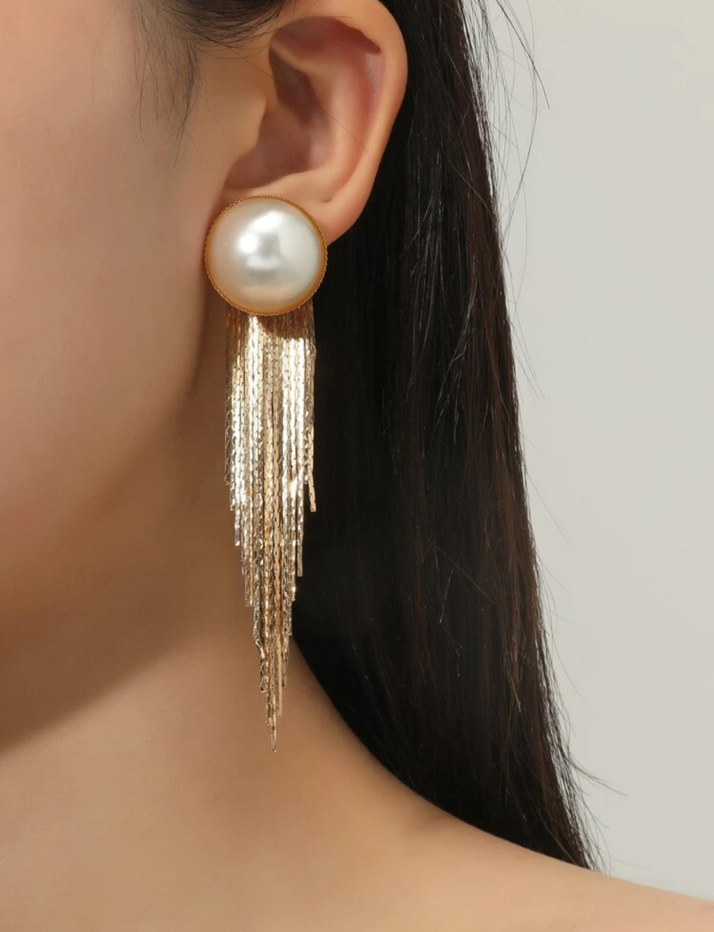 Pearl Tassel Earrings