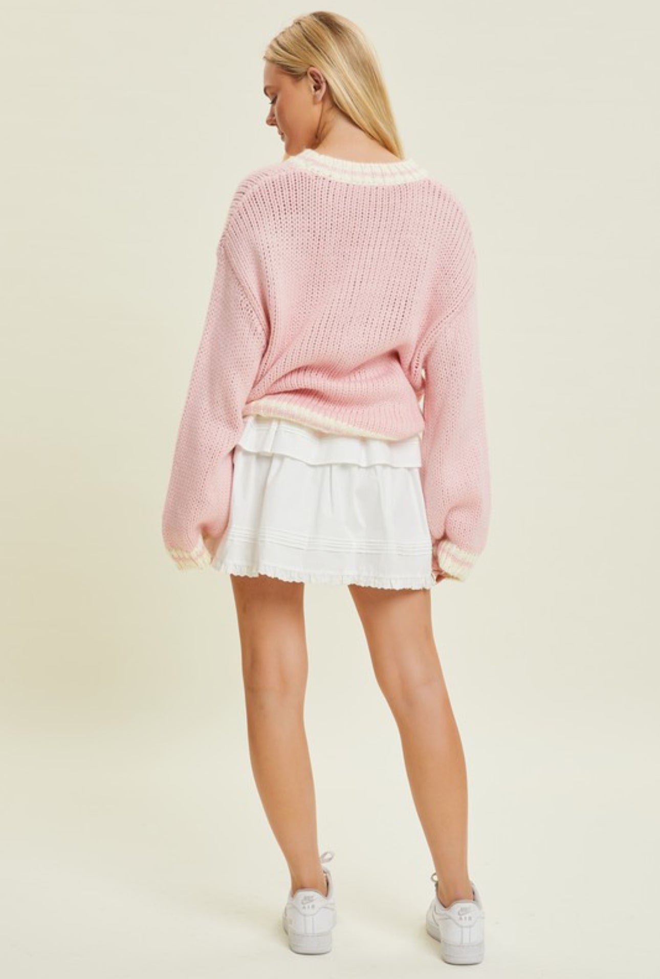 Tennis Embroidered Sweater