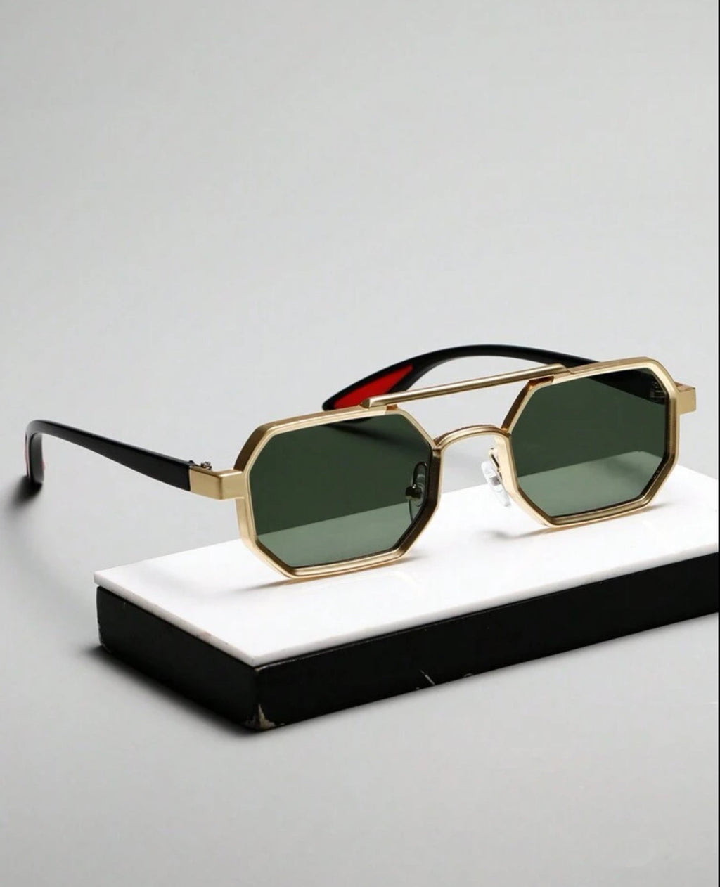 Gold Square Sunglasses