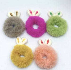 Multi-Color Bunny Hair Ties