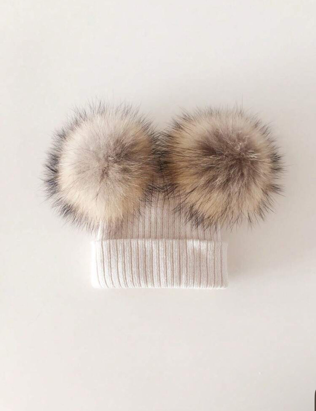 Raccoon Fur Double Hat