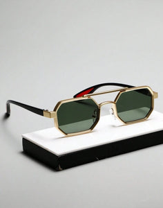 Gold Square Sunglasses