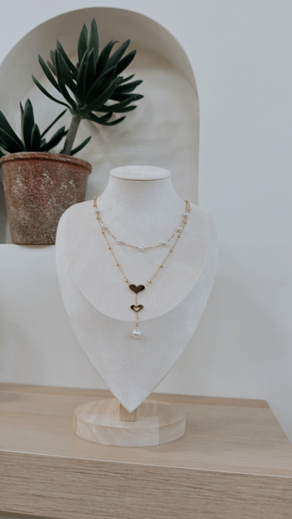 Pearl Heart Necklace