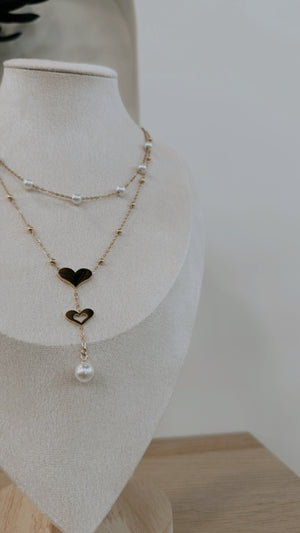 Pearl Heart Necklace