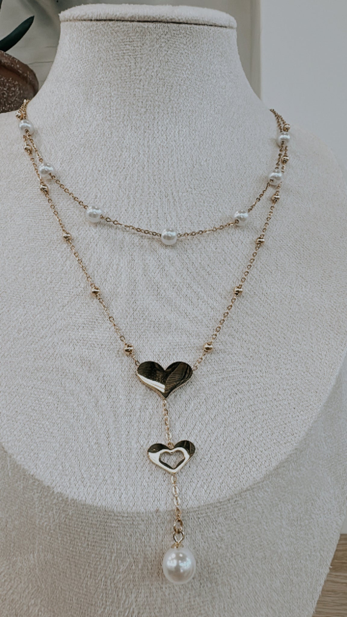 Pearl Heart Necklace