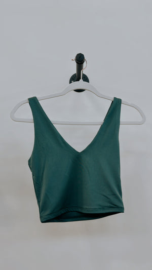 Reversible V Neck Crop Top