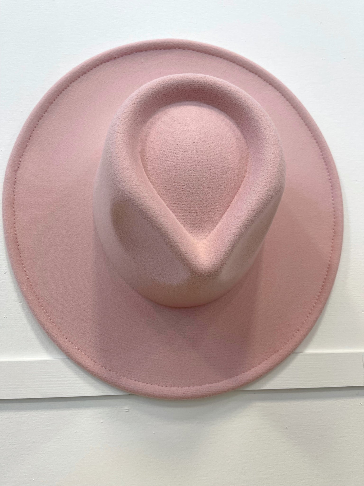 BLUSH FELT PANAMA HAT