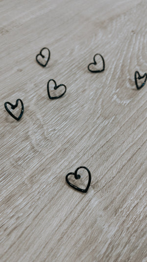 Black Heart Earing