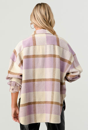 LAVENDER PLAID JACKET