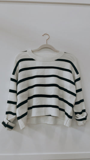 BW Striped Sweater