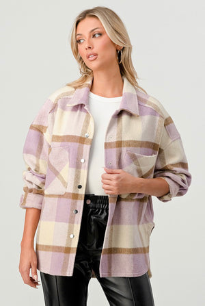 LAVENDER PLAID JACKET