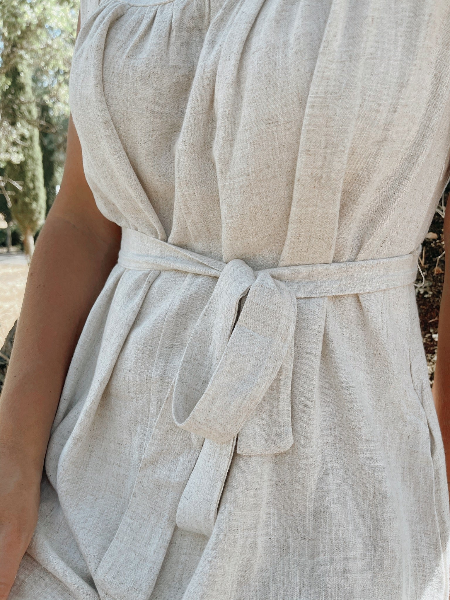 Solid Sleeveless Romper