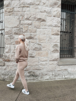 JACQUARD SWEATER PANTS
