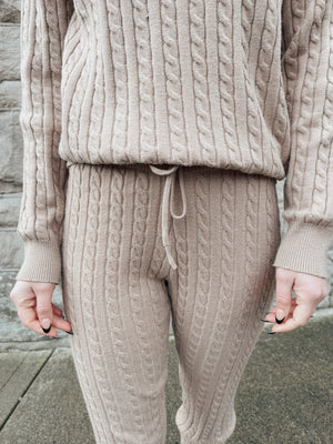 JACQUARD SWEATER PANTS