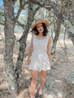Solid Sleeveless Romper