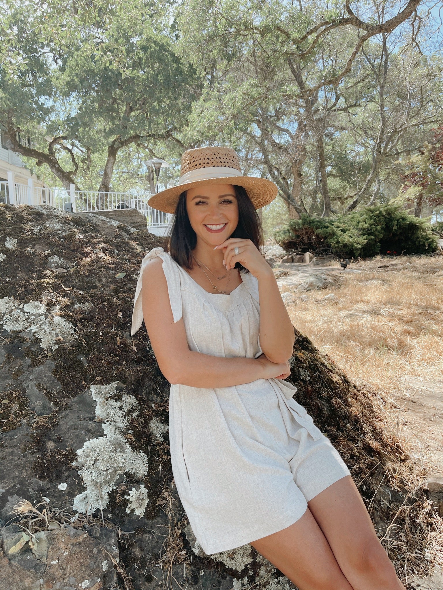 Solid Sleeveless Romper