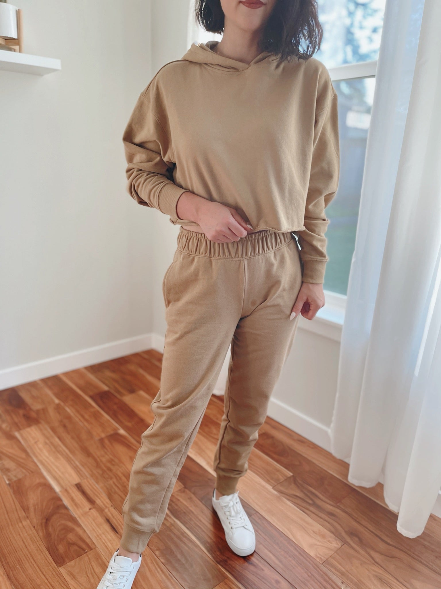 Cotton Terry Basic Track Jogger Pants
