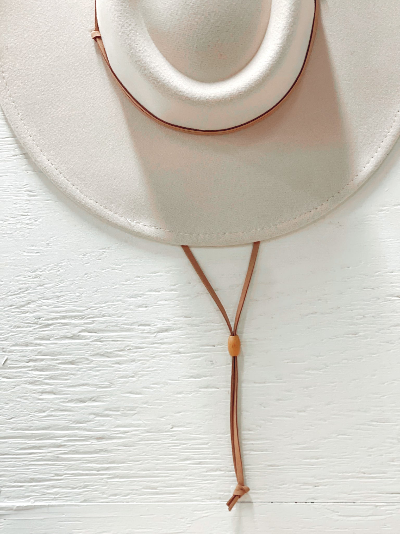 Wide Ivory Brim Bolero Hat