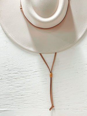 Wide Ivory Brim Bolero Hat