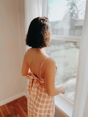 Plaid Tie Dress
