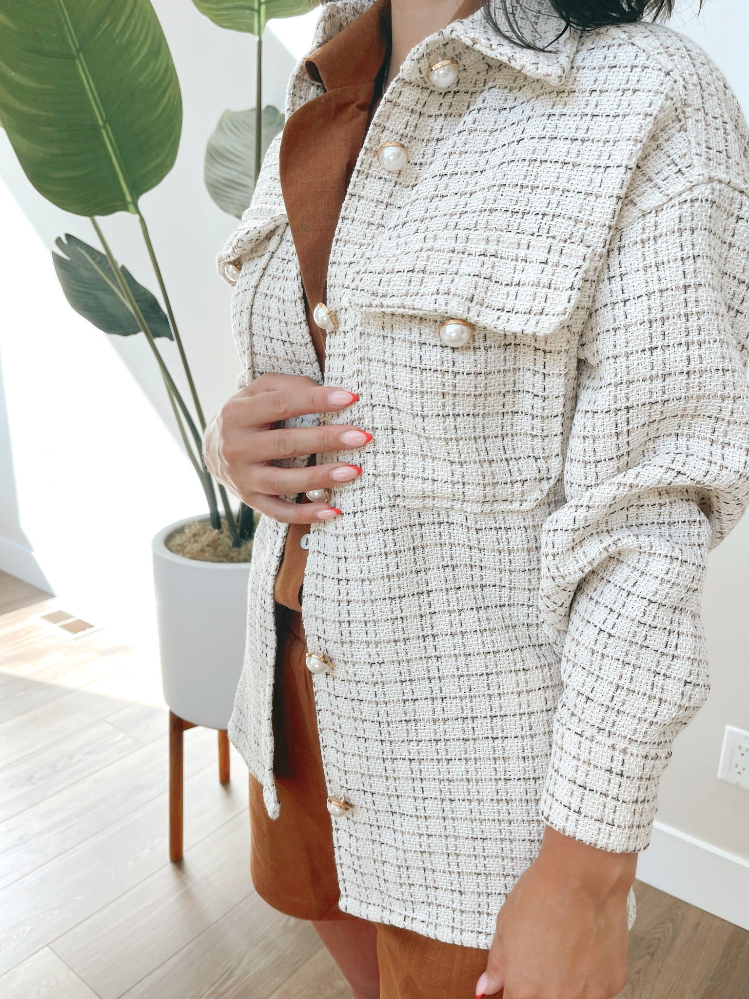 Pearl Plaid Jacket