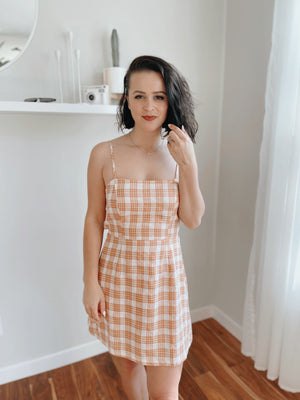 Plaid Tie Dress