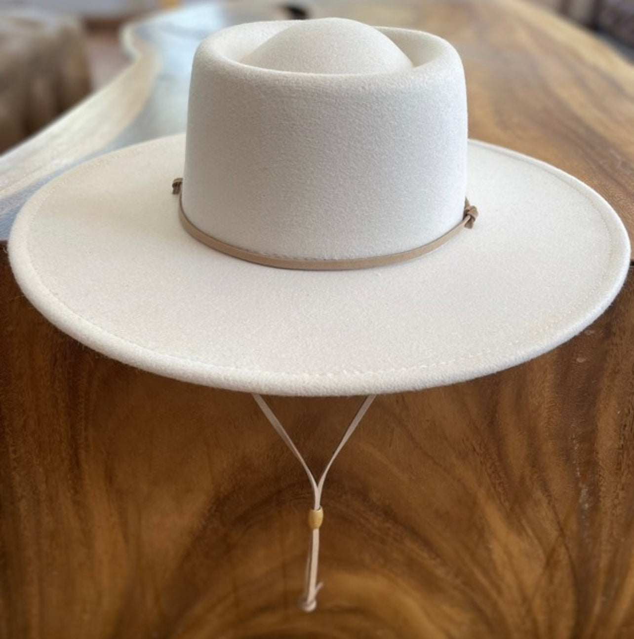 Wide Ivory Brim Bolero Hat
