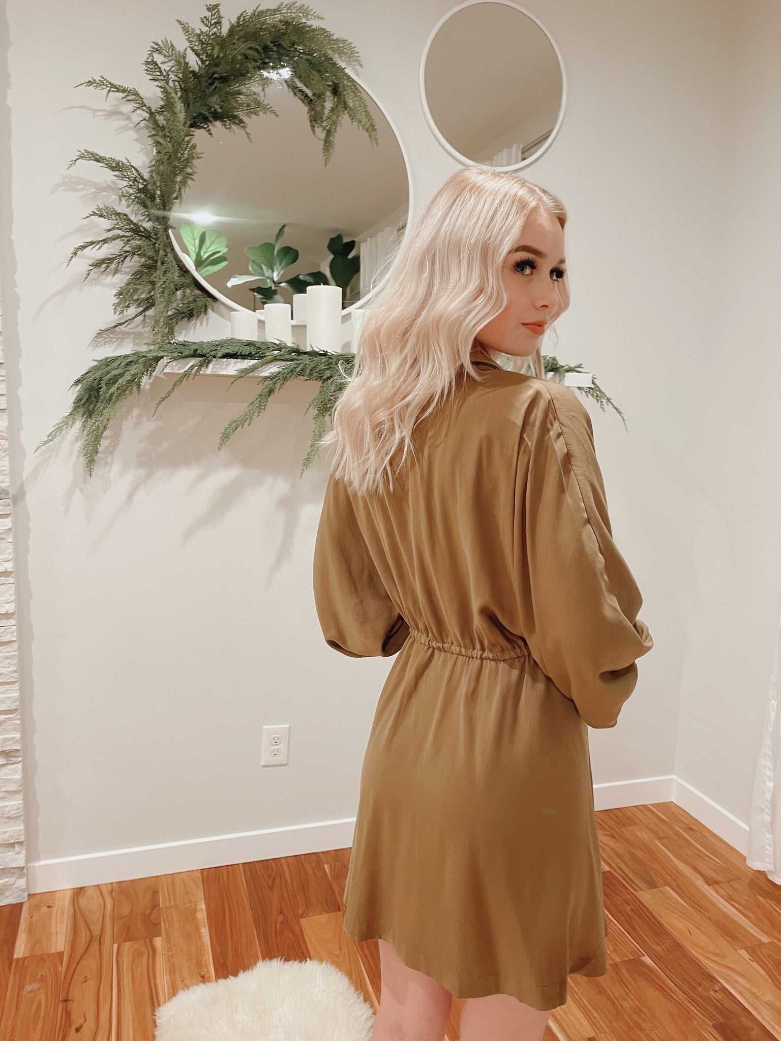 UTILITY BUTTON UP SHIRT DRESS