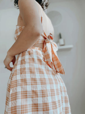 Plaid Tie Dress