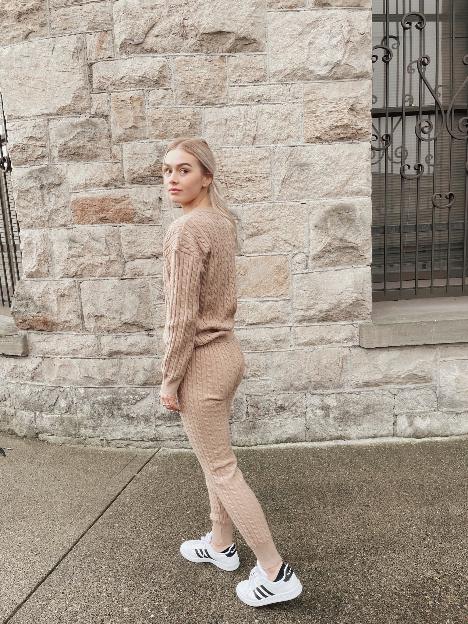 JACQUARD SWEATER PANTS