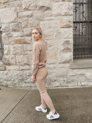JACQUARD SWEATER PANTS