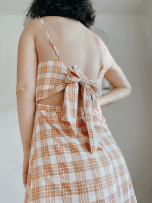 Plaid Tie Dress