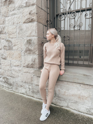 JACQUARD SWEATER PANTS