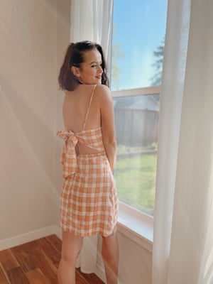 Plaid Tie Dress
