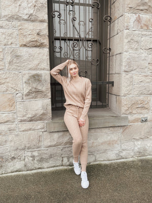 JACQUARD SWEATER PANTS