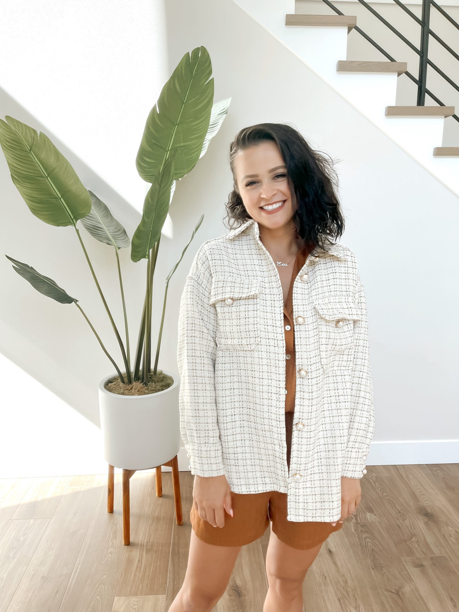 Pearl Plaid Jacket
