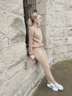 JACQUARD SWEATER PANTS