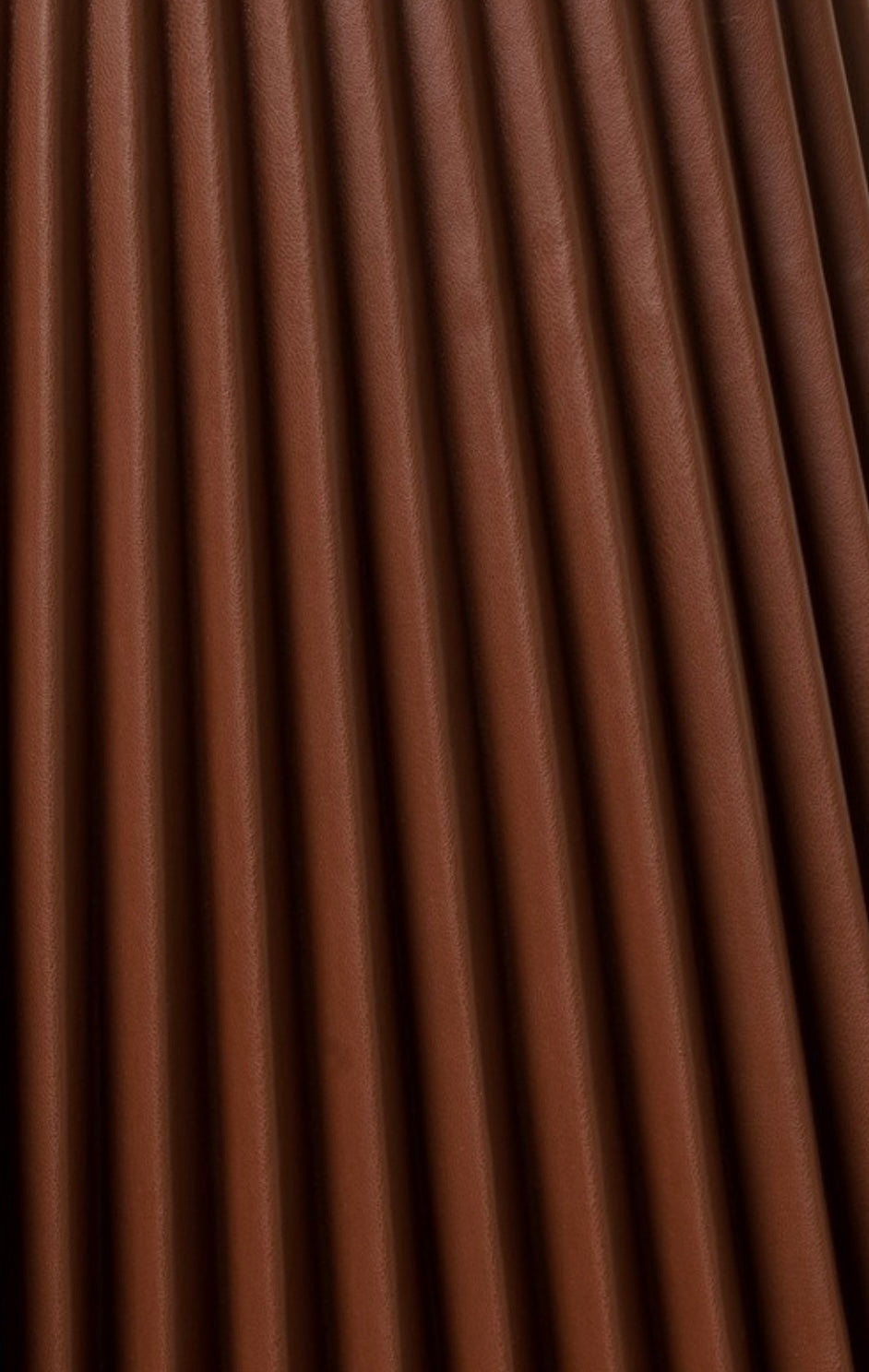 PLEATED FAUX LEATHER SKIRT