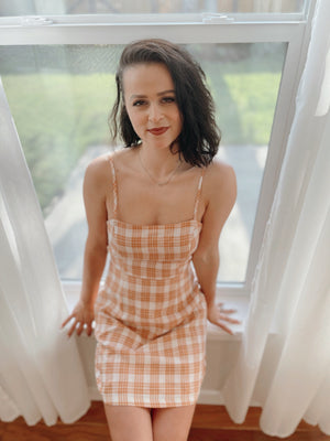 Plaid Tie Dress