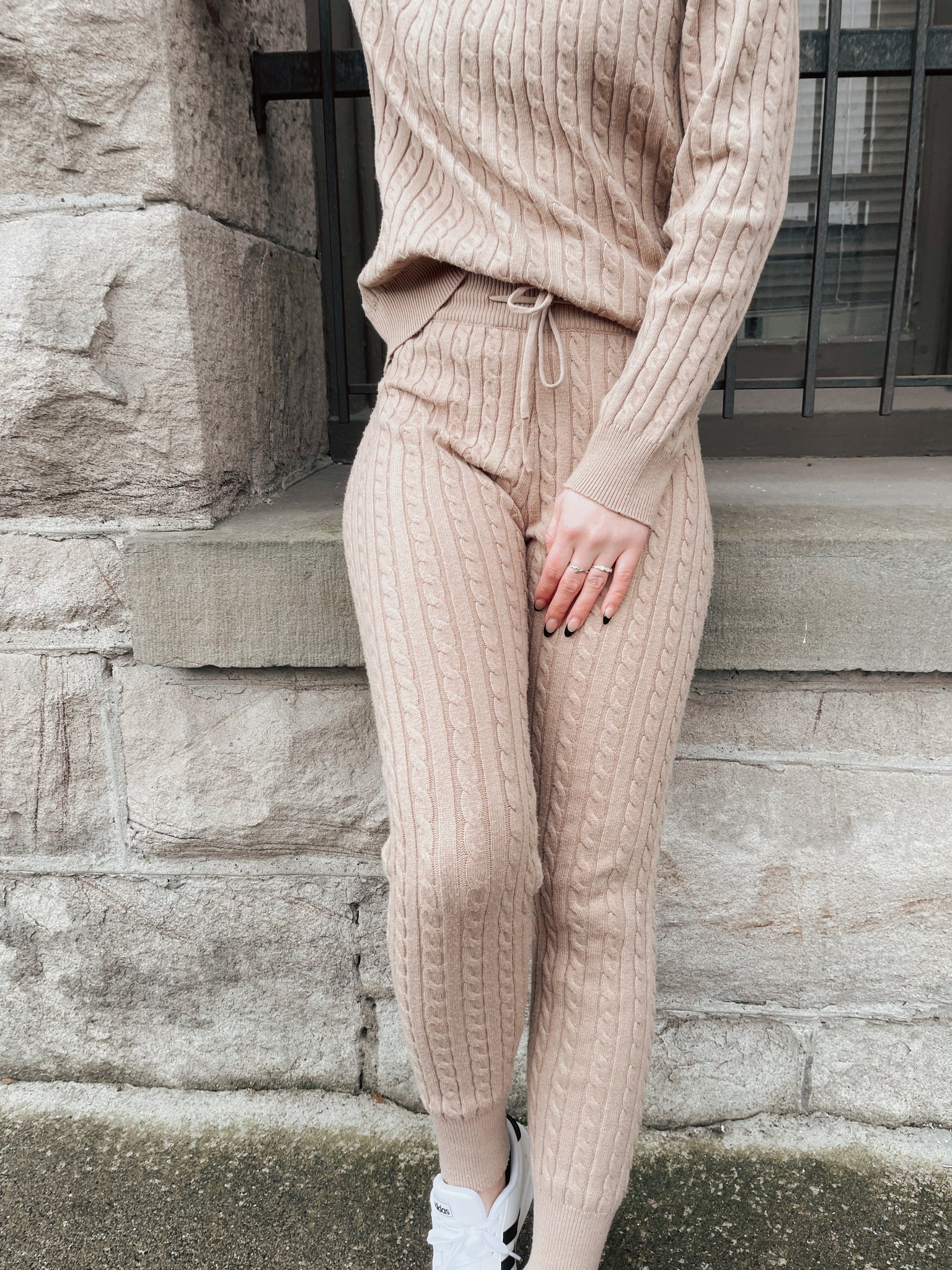 JACQUARD SWEATER PANTS