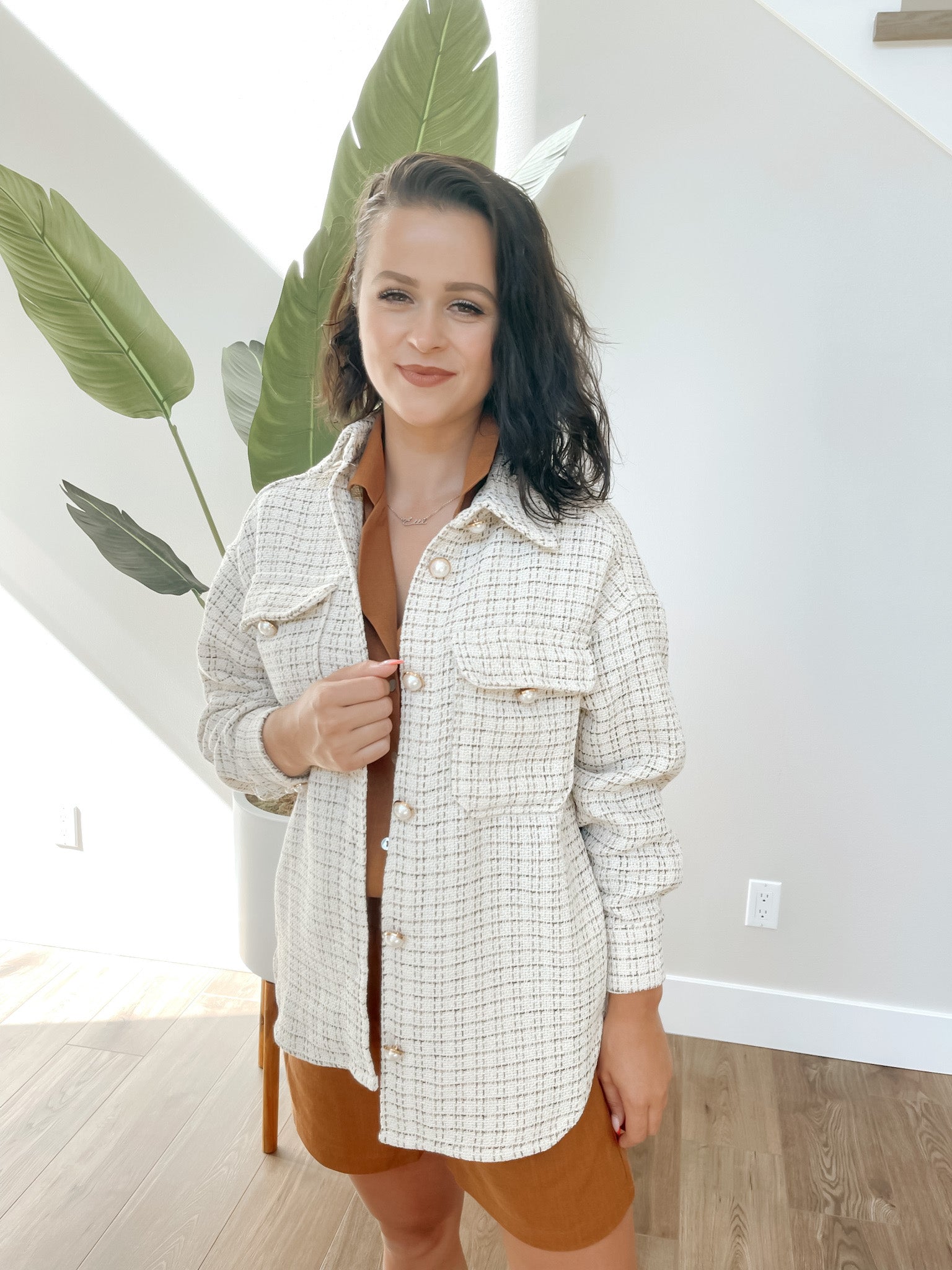 Pearl Plaid Jacket