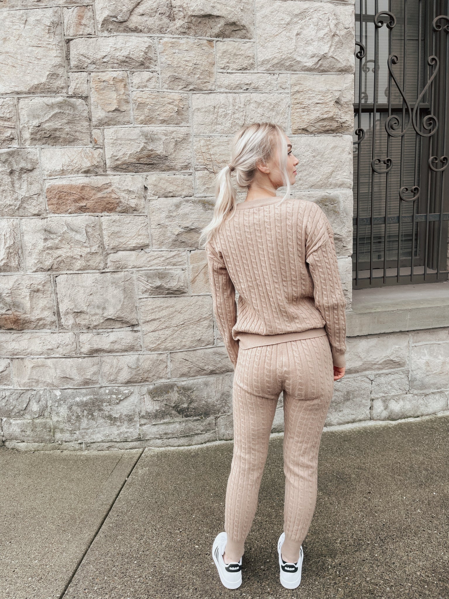 JACQUARD SWEATER PANTS