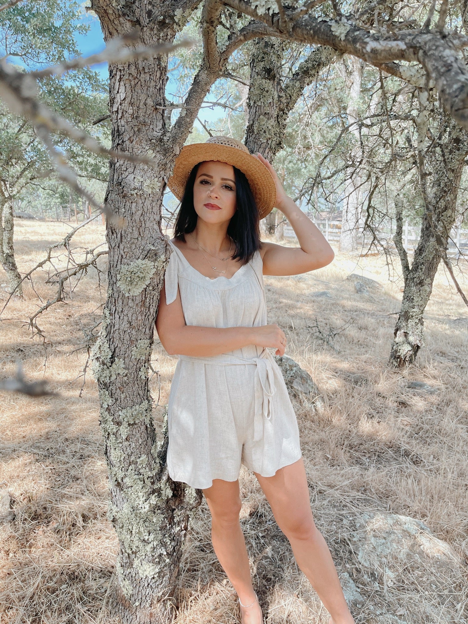 Solid Sleeveless Romper