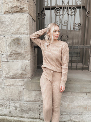 JACQUARD SWEATER PANTS