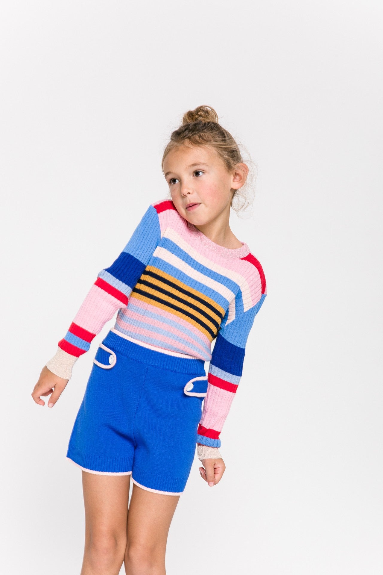 Knit Short W/ Accent Contrast